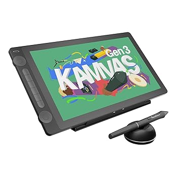 【中古】HUION 液ため桶 液晶経口避妊薬 Kamvas 16（Gen 3） 15.8型 Pentech 4.0科学技術への引きあげる点数の書き込みPW600L 16384気泡管水準器の筆圧検知に相応う