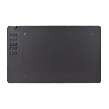 【中古】Roisin グラフィックスドローイングタブレット超薄型アートタブレット10エクスプレスキー、8本のペン先付き、8192レベルの筆圧対応、描画、書き