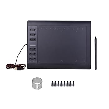 【中古】HKGFAYO 10 * 6インチポータブルデジタルタブレット携帯電話のデジタル圧接描画タブレットインタラクティブグラフィックタブレットを描画する(A)｜AJIMURA-SHOP