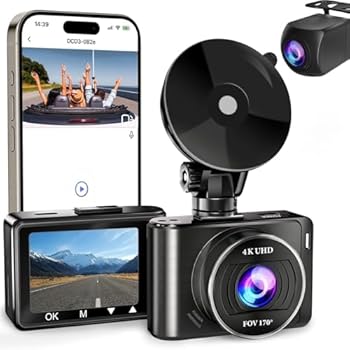 【中古】[Kawoly]カーレコーダー レコーダー 24時間監視 4k 二重レンズ 安全運転 簡単なインストール wifi接続 モダン 実用的
