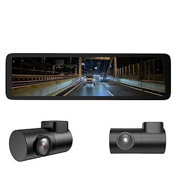 【中古】MAXWIN ドライブレコーダー ミラー型 10.88インチ 60fps 前後 2カメラ 同時録画 フルHD 1080P Gセンサー バック連動 車内リアカメラ MDR-C014B