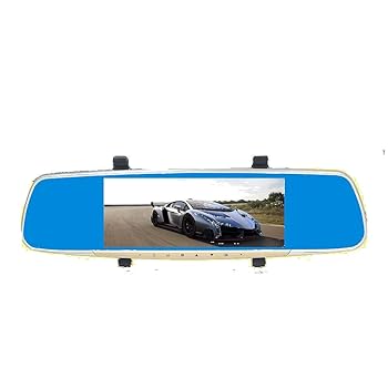 【中古】【未使用】FLYCALVIN 7インチのタッチスクリーンドライブレコーダー1080 P HDデュアルレンズ車のフロントとリアのダブルレコーディングミラー (Size : 7 in