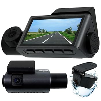 【中古】【未使用】ドライブレコーダー 3カメラ 前後車内撮影タイプ 取扱い説明書付き 【録音録画撮影機能】【Mint製品正規品】