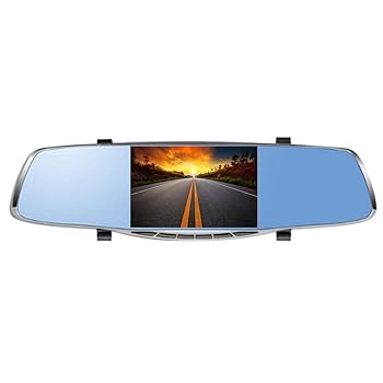 【中古】【未使用】ドライブレコーダー Gセンサー5インチ1080P HDデュアルレンズ車ドライビングレコーダー170度リアビューカメラ 操作簡単 高速起動 (色 : Blue, Si