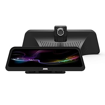【中古】【未使用】ドライブレコーダー、9.66インチIPS画面、車用1080P DVR、フロントおよびリアデュアルレンズ、ループ録画、パーキングモニター、ナイトビジョン