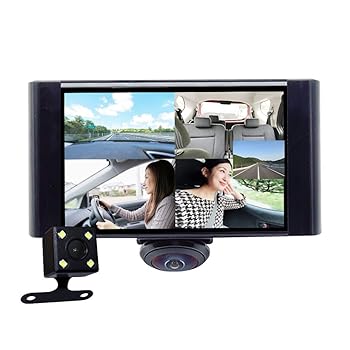 【中古】【未使用】TATUM 360度 ドライブレコーダー バックカメラ付 全方位まるごと記録 F2.0 Gセンサー ステイ2種類付属 12V/24V車 あおり運転対策 事故録画
