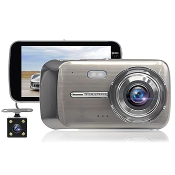 【中古】ドライビングレコーダー 4インチの二重録画駆動レコーダー亜鉛合金高精細1080P夜間視力170度広角レコーダー 広角ドライブレコーダー (色 : Silve