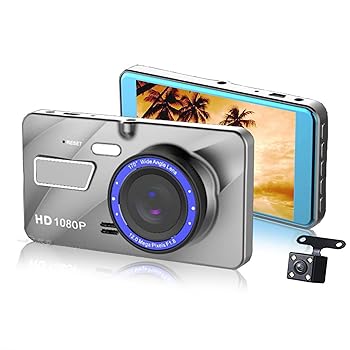 【中古】ダッシュカムカーDVRカメラ4インチフルHD1080Pドライブビデオレコーダーレジストレーター自動ダッシュボードデュアルダッシュカムブラックDVRカ|AJIMURA-SHOP