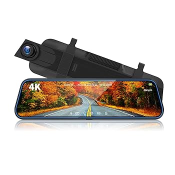 【中古】【未使用】4K 車 Dvr ダッシュ カム デュアル レンズ タッチ スクリーン リアビュー カメラ フル Hd 1080P リアビュー ドライブ レコーダー ナイト ビジョ