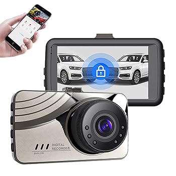 【中古】【未使用】ダッシュ カム フロントとリア、車 DVR WiFi 3.0" フル HD 1080P ダッシュ カム リア ビュー ナイト ビジョン ビデオ レコーダー オート カメラ|AJIMURA-SHOP