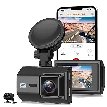 【中古】4K ドライブレコーダー WiFi GPS カーダッシュボードカメラレコーダー内蔵 UHD 2160P、2.4インチ LCD、150&deg;広角、WDR、ナイトビジョン｜AJIMURA-SHOP