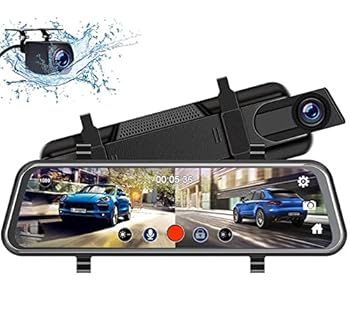 【中古】【未使用】ダッシュ カム 10 インチ車 DVR リア カメラ フル HD 1080P ドライブ ビデオ レコーダー レジストレーター オート リアビュー デュアル ダッシュ｜AJIMURA-SHOP