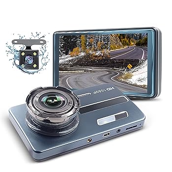 【中古】【未使用】ドライブレコーダー ドライビングレコーダー IPS4.39 インチの前後の二重の録音高精細夜の視力隠されたドライビングレコーダー