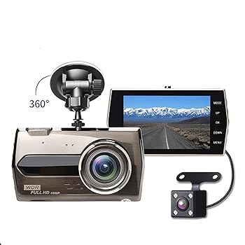 【中古】【未使用】ドライブレコーダー 4インチドライビングレコーダーデュアルレンズHD 1080P前面と背面デュアルレコーディングイメージ|AJIMURA-SHOP