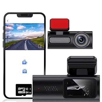 【中古】【未使用】ダッシュカム、2K Wifi 車 DVR フロントダッシュカムオートレコーダービデオダッシュカム 24H 駐車モニター車カメラドライブレコーダー,32g