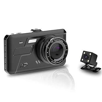 【中古】ドライブレコーダー 4インチタッチスクリーン IPS. 画面デュアルレンズ逆イメージ前面と背面デュアルレコーディングループビデオHDナイトビジョ｜AJIMURA-SHOP