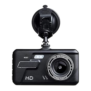 【中古】【未使用】ドライブレコーダー 4インチ1080pデュアルレンズ170度車DVRカメラ