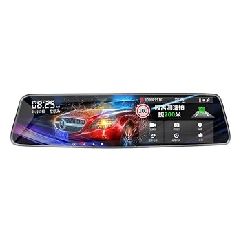 【中古】【未使用】超広角カーレコーダー ドライブレコーダー ミラー型 4K録画 1080P 夜間撮影 HDR/WDR搭載 駐車監視タイムラプス 170° 超広角 衝撃感知 駐車監視