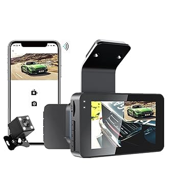 【中古】ドライブレコーダー Wifi ダッシュカムフロントとリア車 Dvr ダッシュカム車両ブラックボックス車カメラ車ビデオレコーダーデュアルダッシュカメ|AJIMURA-SHOP