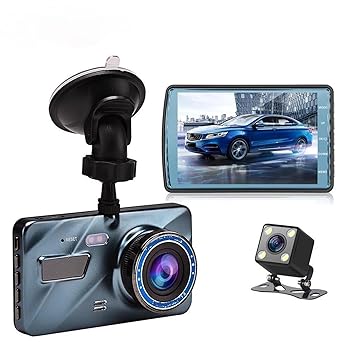 【中古】【未使用】ドライブレコーダー ダッシュカムフロントとリアカメラ車 DVR 車ビデオレコーダー車両ブラックボックスフル HD 1080P ナイトビジョンドライバー