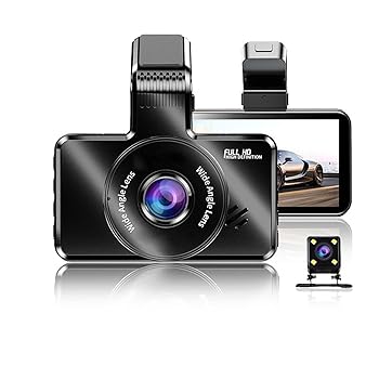 【中古】【未使用】ドライブレコーダー ダッシュカム フロントとリアのデュアルレンズ 4K&1296P 録画車カメラ DVR 内蔵 WiFi G センサー ナイトビジョン ループレコ