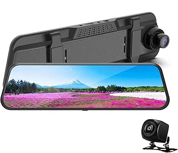 【中古】ドライブレコーダー ミラーデュアルダッシュカム FHD バックミラーカメラ スマート運転アシスタント 10 インチ IPS フルタッチスクリーンフロン