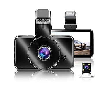 【中古】【未使用】前後カメラ ダッシュカム フロントとリアのデュアルレンズ 4K&1296P 録画車カメラ DVR 内蔵 WiFi G センサー ナイトビジョン ループレコーダー|AJIMURA-SHOP