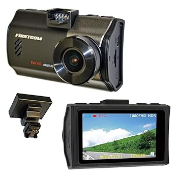 【中古】【未使用】F.R.C. エフ・アール・シー FIRSTCOM GPS付 Full HD ドライブレコーダー FC-DR206S PLUS (W) STARVIS/HDR搭載・200万画素・日本製