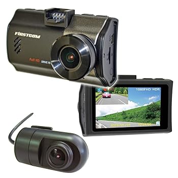 【中古】F.R.C. エフ・アール・シー FIRSTCOM 日本製 FC-DR226W (A) 前・後方2カメラ 200万画素 Full HDドライブレコーダー STARVIS/HDR 搭載