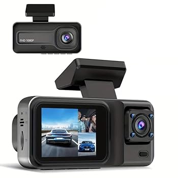 【中古】Xtahdge 1080P DVR ダッシュ カメラ フロント ; インサイド カメラ ドライビング レコーダー 2 インチ IPS スクリーン 170° 広角サポート クリ