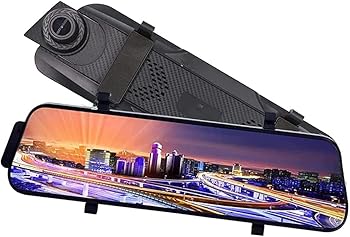 【中古】Tenni Monti ドライブレコーダー 前後カメラ ミラー型 日本製センサー 前後 2カメラ 右ハンドル 1296P 10.0インチ ノイズ対策済 Gセンサー 駐車