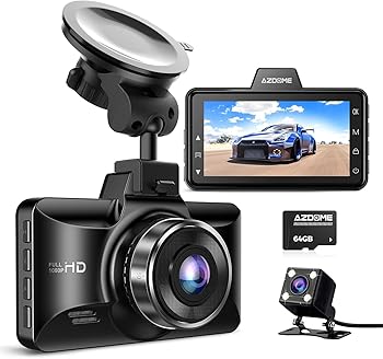 【中古】【未使用】ドライブレコーダー 前後カメラ 170度広角1080PフルHD 光学レンズ 動体検知 HDR/WDR技術搭載 駐車監視対応 全国LED信号機対策3インチ液晶モニタ