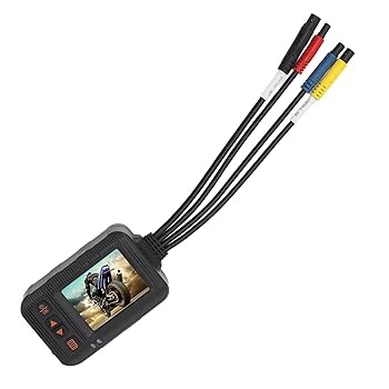 【中古】【未使用】オートバイダッシュカム ABS 防水クリアビデオ録画 2 インチ駐車モニターオートバイドライブレコーダー UTV ATV カート用