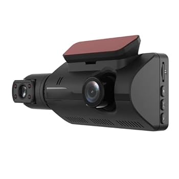 【中古】バックカメラ 車載ドライブレコーダー フロント&インテリア デュアルレンズカメラ 広角DVR 駐車場 後退運転 ナイトビジョン ダッシュカム 3イン