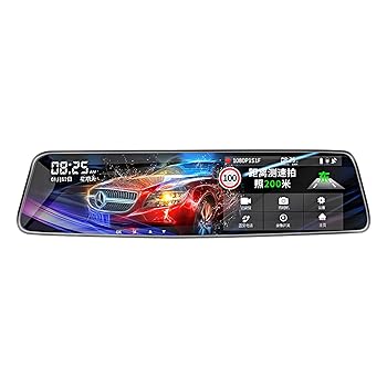 【中古】【未使用】ドライブレコーダー ミラー型 高画? 1080P 前後 カーレコーダー Gセンサー内蔵 事故時の自動保護 大口径 高性能プロセッサー 超広角カーレコー