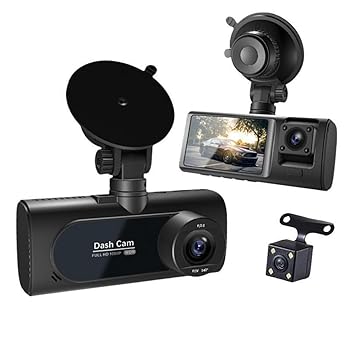 【中古】3ウェイカメラDVRビデオレコーダーWifi 3ウェイ車載ドライブレコーダー1080 P車載カメラ車載スマートビデオシステム自動車安全部品