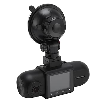 【中古】FLEXMAN 1.5インチデュアルレンズダッシュカム、1080P 30Fps HDドライブレコーダーカメラ、フロント170°インテリア146°ループ録画ナイトビジョ