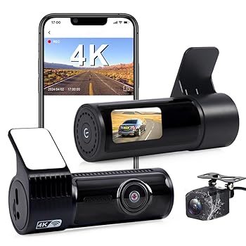 【中古】【未使用】1.9 IPS画面、UHD 2160 P車載DVRカメラミニドライブレコーダーはWIFI GPSデュアルレンズドライブレコーダー登録器ブラックボックスレコーダーWDR