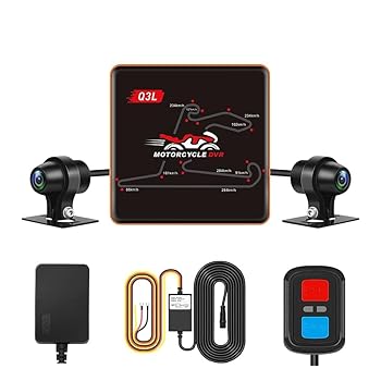 【中古】VSYSTO ドライブレコーダー バイク 前後カメラ 防水 1080P 27.5fps 全国LED信号対応 リモコン付き 130°広角 200万画素 スーパー暗視 ドラレコ