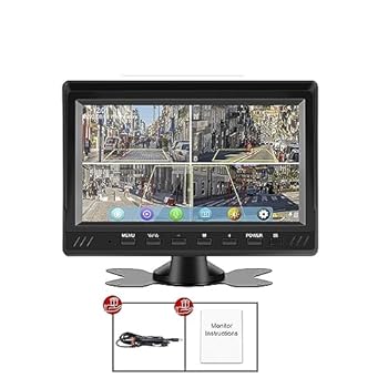 【中古】【未使用】車用ドライブレコーダー 7インチ AHD 4CH トラックモニター BSD 録画 DVR 1080P 車のリアビューカメラ 車両 IPS タッチスクリーン 右外側スピー