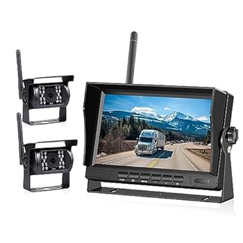 【中古】車用ドライブレコーダー 7 インチ車モニターワイヤレストラックバックアップリアビューディスプレイと リバースバックアップカメラ車 RV バステ