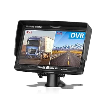 【中古】【未使用】車用ドライブレコーダー 7 インチトラック車モニター 2CH DVR ビデオ IPS スクリーンレコーダーキャンピングカー用リバースバックアップ車両カメ｜AJIMURA-SHOP