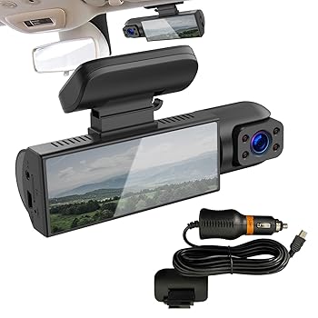 【中古】ドライブレコーダー付き車載カメラ ? 動体検知機能付き前後車内ダッシュカム 車載カメラレコーダー, |フル HD 1080P ドライブレコーダー、ナイ｜AJIMURA-SHOP