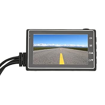 【中古】【未使用】バイクデュアルカメラオートバイ Dvr Abs + 金属オートバイビデオドライブレコーダーデュアルカメラフロントリア 1080P + 720P カムオートバイア