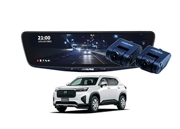 【中古】DVR-DM1000A-IC+KTX-M01-WRV-5ドライブレコーダー搭載10型デジタルミラー+WR-V(DG5系)用取付キットセット