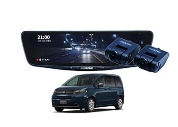 【中古】【未使用】DVR-DM1000A-IC+KTX-M01-FR-GTドライブレコーダー搭載10型デジタルミラー+フリード(GT系)用取付キットセット