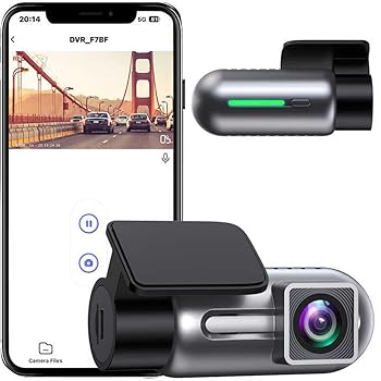 【中古】ドライブレコーダーWiFi FHD 1080 P車載カメラ、自動車前ドライブレコーダー、夜視機能付き自動車ミニドライブレコーダー、24時間駐車モード、広