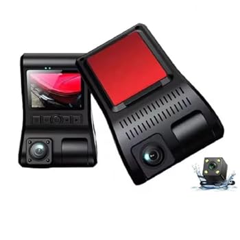 【中古】3ウェイ車載DVRハイビジョン 1080P+480P+480P ドライブレコーダ車載3ウェイドライブレコーダブラックボックスドライブレコーダ車載DVR背面カメラ
