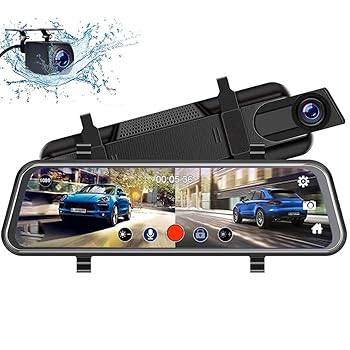 【中古】[Yizibuur]ドライブレコーダー ミラー型 10806PフルHD ドラレコ（2025年進化モデル&10インチタッチパネル式）前後2カメラ 170度超広い視角 上書