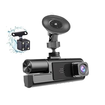 【中古】【未使用】3カメラ全方位録画カメラ ドライブレコーダー＆微光暗視 ドライブレコーダー 1080P ドラレコ 前後カメラ 超広角記録 24時間駐車監視 3年 緊急記